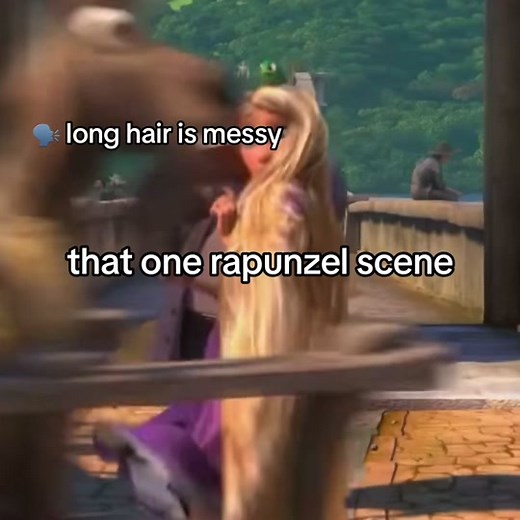 Rapunzel's Tangled Hair Transformation Scene