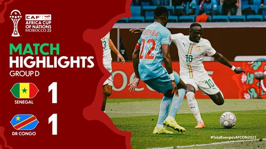 🎥 HIGHLIGHTS: 🇸🇳 1-1 🇨🇩 A thriller between Senegal and DR Congo ends level in the #TotalEnergiesAFCON2025. | TotalEnergies Africa Cup of Nations