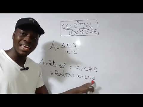 Algebraic fraction: condition of existence - Maths - 3rd grade