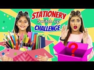 Stationery SWITCH-UP Challenge - Surprise MYSTERY Box - ft. Samreen Ali | MyMissAnand