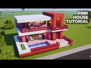 Minecraft Pink House Tutorial