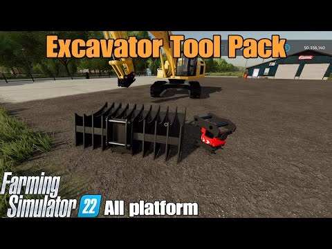 Excavator Tool Pack / FS22 mod for all platforms