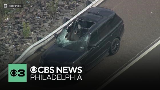 Flying tire strikes SUV, causing major traffic backup on Pennsylvania Turnpike