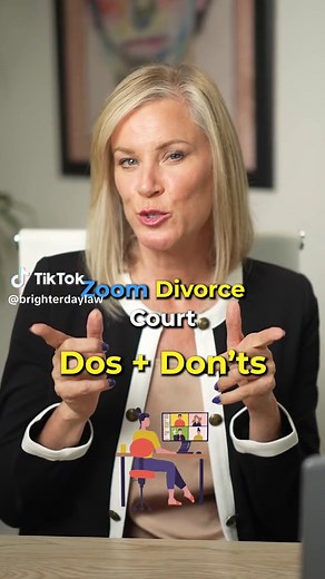 Zoom #divorce court can be tricky and every zoom court appearance should be a success! 🤝. Here are tips that will help you ace your hearing. Watch to learn more✅💥 #brighterdaylaw #divorced #marriage #lawyer #zoomcourt #separation #virtualcourt #familylaw