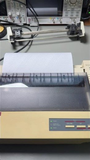 Early 1990s Dot Matrix printer noises from a Citizen 120D+ #retro #printer #dotmatrix