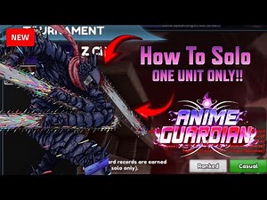 How To Solo New Z-City Tournament RANKED in Anime Guardians Roblox! #roblox #animeguardians