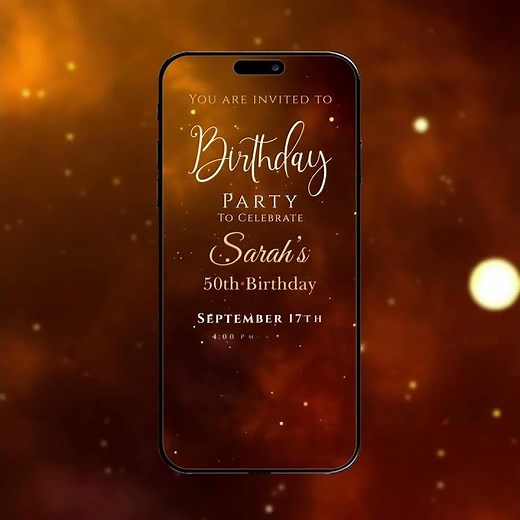 Birthday Invitation Video | Letest Birthday Party Invitation Template | Invito AI- 1259