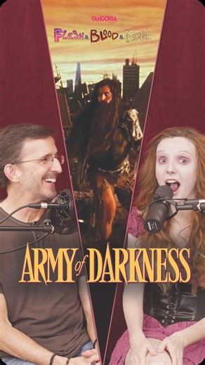 Kyra Elise Gardner on Instagram: "You may have known there was an alternate original ending to Army of Darkness, but did you know there was an ALTERNATE alternate ending?? Poor Sheila… Find out all about it in our latest podcast episode now live on @fangoria & Spotify! #armyofdarkness #aod #evildead #ashwilliams #sfx #sfxmakeup #alterianinc"