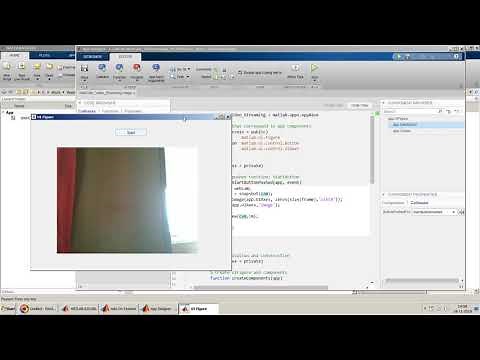 Webcam video Live Streaming in MATLAB App Designer
