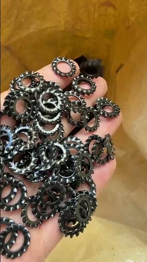 External Fine Tooth Locking Washers (DIN 6798A) Black Stainless Steel (18-8 / 304)