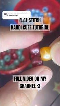 how to make a kandi cuff (full vid is now up!) #kandi #tutorial #diy #bracelet #beads #handmade