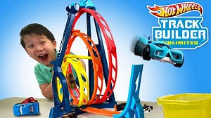 Hot Wheels Triple Loop Kit (Track Builder Unlimited) Unboxing