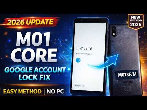Samsung M01 Core FRP Bypass Without PC 🔥 Android 10/11 Latest Security Google Lock Remove