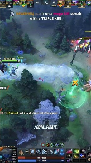 Drow becomes ultimate tower on Glacier 🥶 #dota2 #дота2 #dota2clips