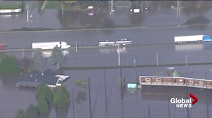 From the air: The extent of the flooding in the Whatcom Road area of Abbotsford