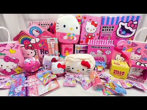 ASMR Unboxing Hello Kitty Mystery Blind Boxes Surprise Toys & Relaxing Sounds