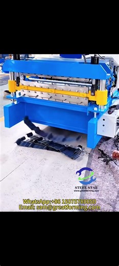 Double layer roofing sheet forming machine with coated rubber and plastic cotton，آلة تشكيل البلاط