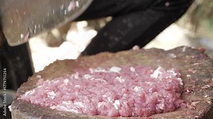 Mastering the Art of Beef Cutting - A Step-by-Step Guide to Precise Meat Preparation Stock Video