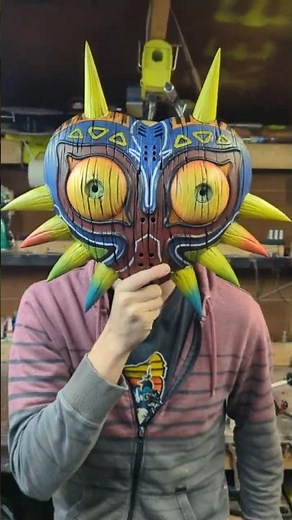 Majora's Mask is done. #3Dprinting #cosplay #prop