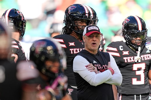 A rarity: Texas Tech coach Joey McGuire praises referees despite loss to Oregon in CFP quarterfinals