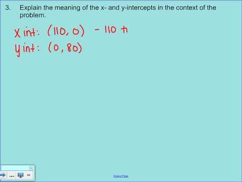 Linear Equations in Real Life