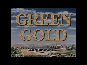 "GREEN GOLD" 1950s CROP ROTATION & GRASSLAND FARMING TECHNIQUES INSTRUCTIONAL FILM 52584