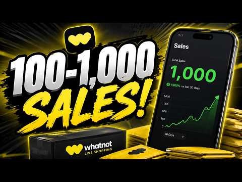 How to Scale from 100 to 1,000 Sales on Whatnot (Without the Burnout)