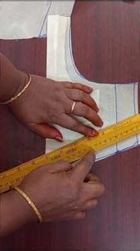 Two different cup shape cutting for perfect fitting blouse #ussewtips #blouse #womensclothing