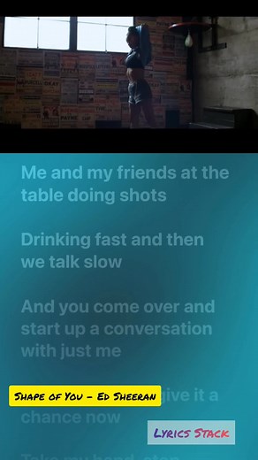 28K views · 1.1K reactions | Shape of You - Ed Sheeran- I don't own this song, no copyright infringement intended! I don't own anything from the song, all copyrights belong to the owners themselves. #reelsvideoシ #trendingreels #viralreelsシ #entertainment #reelsviralシ | Lyrics Stack | Facebook