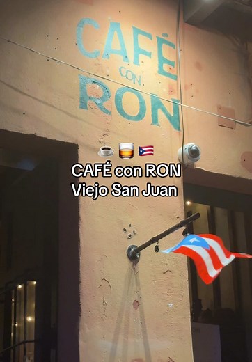 CAFÉ con RON en San Juan.☕️🥃🇵🇷 Tienen comida, cócteles y café #cafeconron #sanse #puertorico #badbunny #DtMF