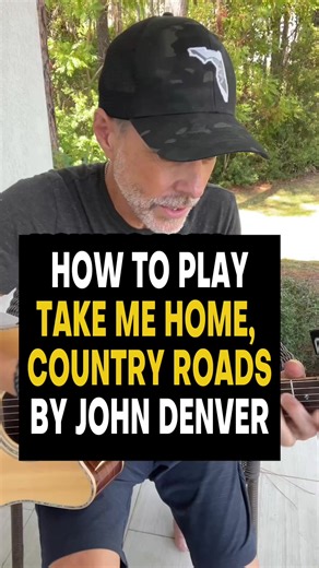 Go to the linktree in bio for the Take Me Home Country Roads chord chart PDF. No email required! Check out the How To Play Guitar By Ear Boot Camp starting March 7. HOW TO PLAY “TAKE ME HOME COUNTRY ROADS” BY JOHN DENVER Song: Take Me Home, Country Roads Capo: 2 Chords: Gm – Em – D – C – G Main Strumming Pattern (Most of the Song) Count: 1 2 3 4 Pattern: D D U D D U Keep it relaxed and steady Light accents on beats 2 and 4 This works perfectly for verses and choruses Helpful Tip If you’re teachi