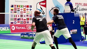 60K views · 216 reactions |  Si près... la médaille mondiale échappe à Mathieu Thomas et Guillaume Gailly, qui se sont inclinés ce soir en quarts de finale 21/19 dans le troisième set. Rendez-vous demain pour la suite avec notamment les matchs pour la médaille de Lucas Mazur et Méril Loquette ! A demain ! | FFBaD - Fédération Française de Badminton | Facebook