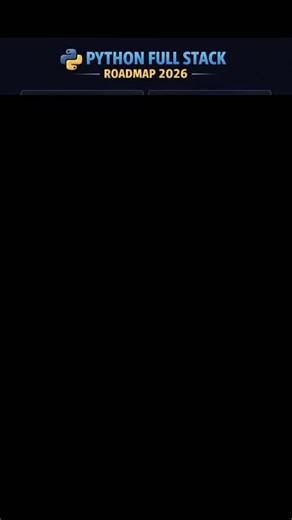 Code With Nishan on Instagram: "🐍 Want to become a Python Full Stack Developer in 2026? This roadmap covers everything — from Python basics to backend frameworks, databases, frontend integration, security, deployment, and real-world projects 🚀 Don’t just watch tutorials. Build. Deploy. Repeat. 💻🔥 Save this post and start your journey today! #PythonDeveloper #FullStackRoadmap #LearnPython #WebDevelopment #coders"