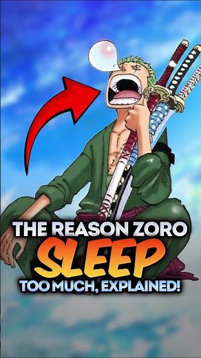Why does Zoro sleep so much? Explained! #onepiece