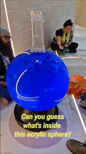 From Clear Acrylic Sphere to a Glowing World Globe 🌍✨