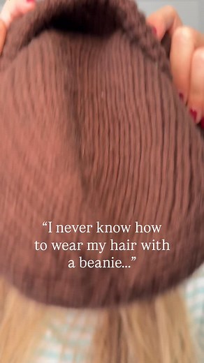 34K views · 5.8K reactions | Beanie season is hereeee! So here are a few hairstyles you can do next time you pull out the beanie! The last one is a little tricky but with some practice it’s perfect! #beaniehairstyle #hairstyle #hairtutorial | Kenna McClellan | Facebook