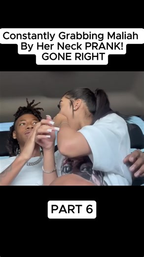 Constantly Grabbing Maliah By Her Neck PRANK! GONE RIGHT #fpy #realx #prank #jayshawnnn