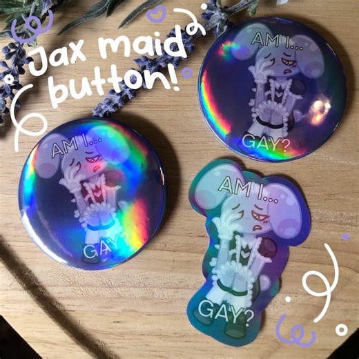Jax Maid Pinback Buttons From the Amazing Digital Circus(tadc) - Etsy