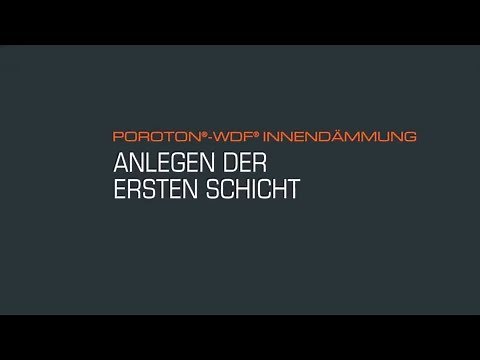 POROTON®-WDF® Innendämmung – Anlegen der ersten Schicht