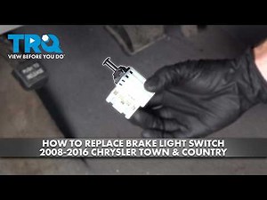 How to Replace Brake Light Switch 2008-2016 Chrysler Town & Country