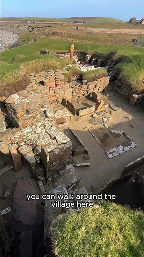 A 5000-year-old village! 🤩🪨 #travel #scotland #scotlandtravel #explorescotland #visitscotland