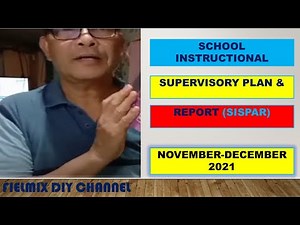 SISPAR NOV TO DEC 2021 School Instructional Supervisory Plan