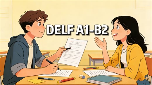 【A1-B2】终于有人把法语DELF考试整理成动画版了！
