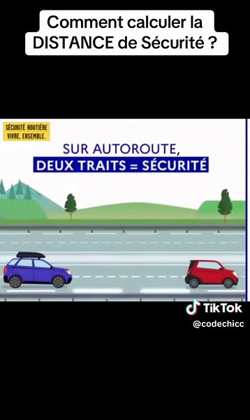 Comment calculer la DISTANCE de Sécurité ? #permis #permisdeconduire #examendupermisdeconduire #permisb