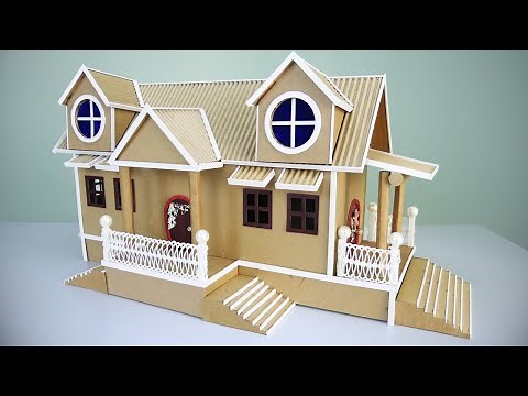 Cardboard House #17 How to Build Modern House Model | see and do