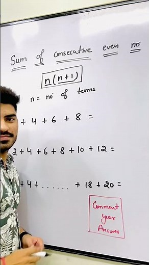 Sum of consecutive even numbers