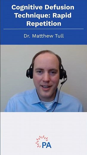 Cognitive Defusion Technique: Rapid Repetition #shorts