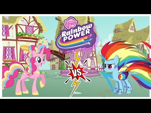 The Battle For Equestria - MLP Rainbow Runners Challenge - Pinkie Pie vs Rainbow Dash
