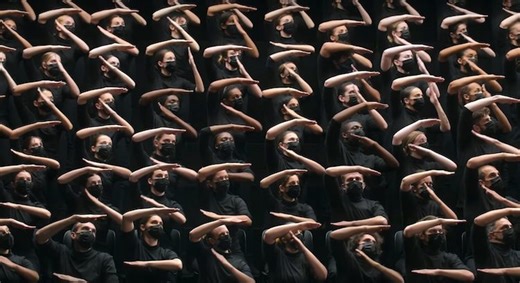 Watch Awesome Human Choreography That Reproduces the Murmurations of Starling Flocks