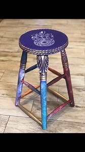 14K views · 232 reactions | Bohemian stool makeover” Warm up...